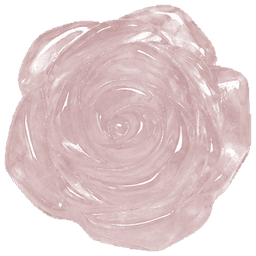 Rose Quartz Rose 14mm
