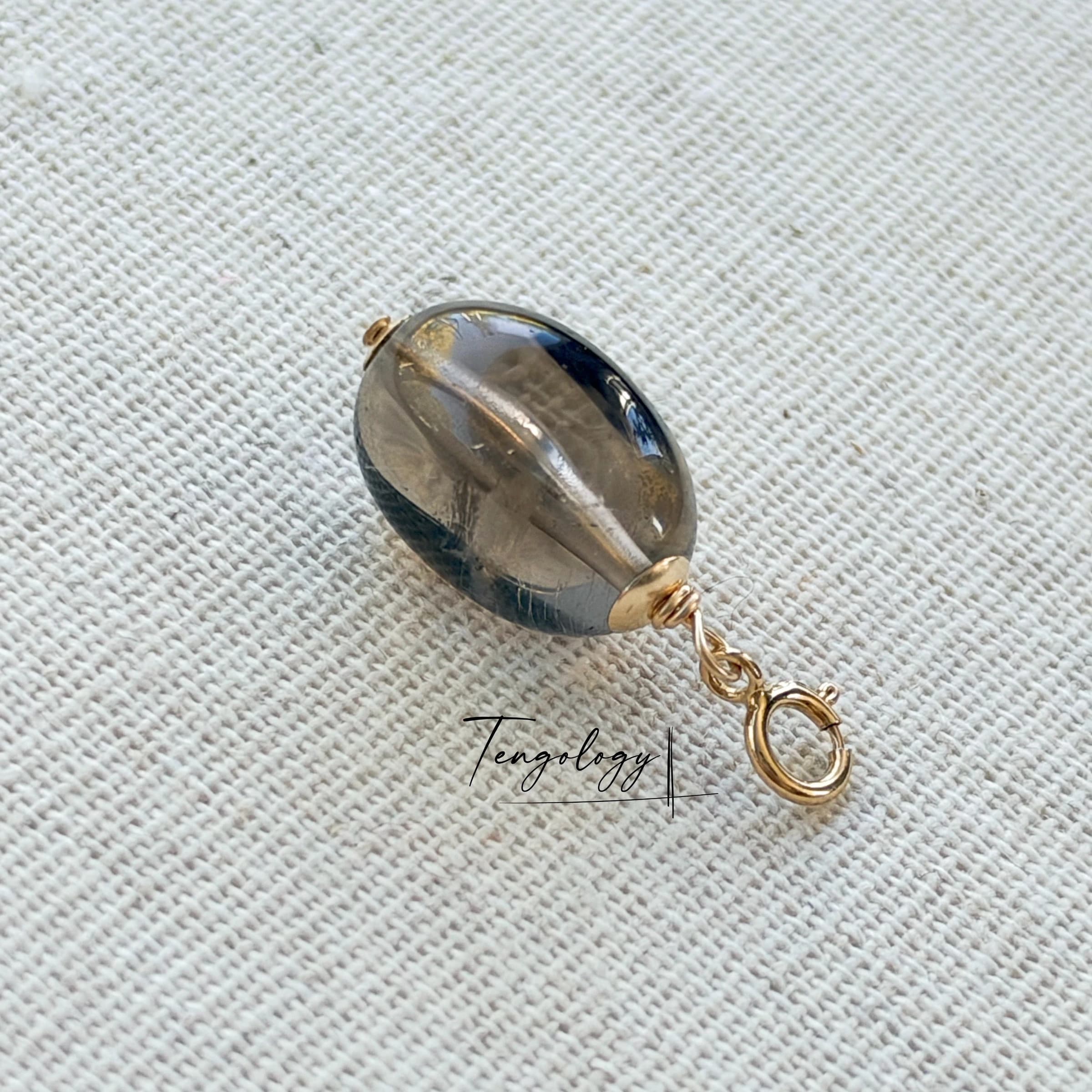 Asteroids crystal charm with gold-filled fittings