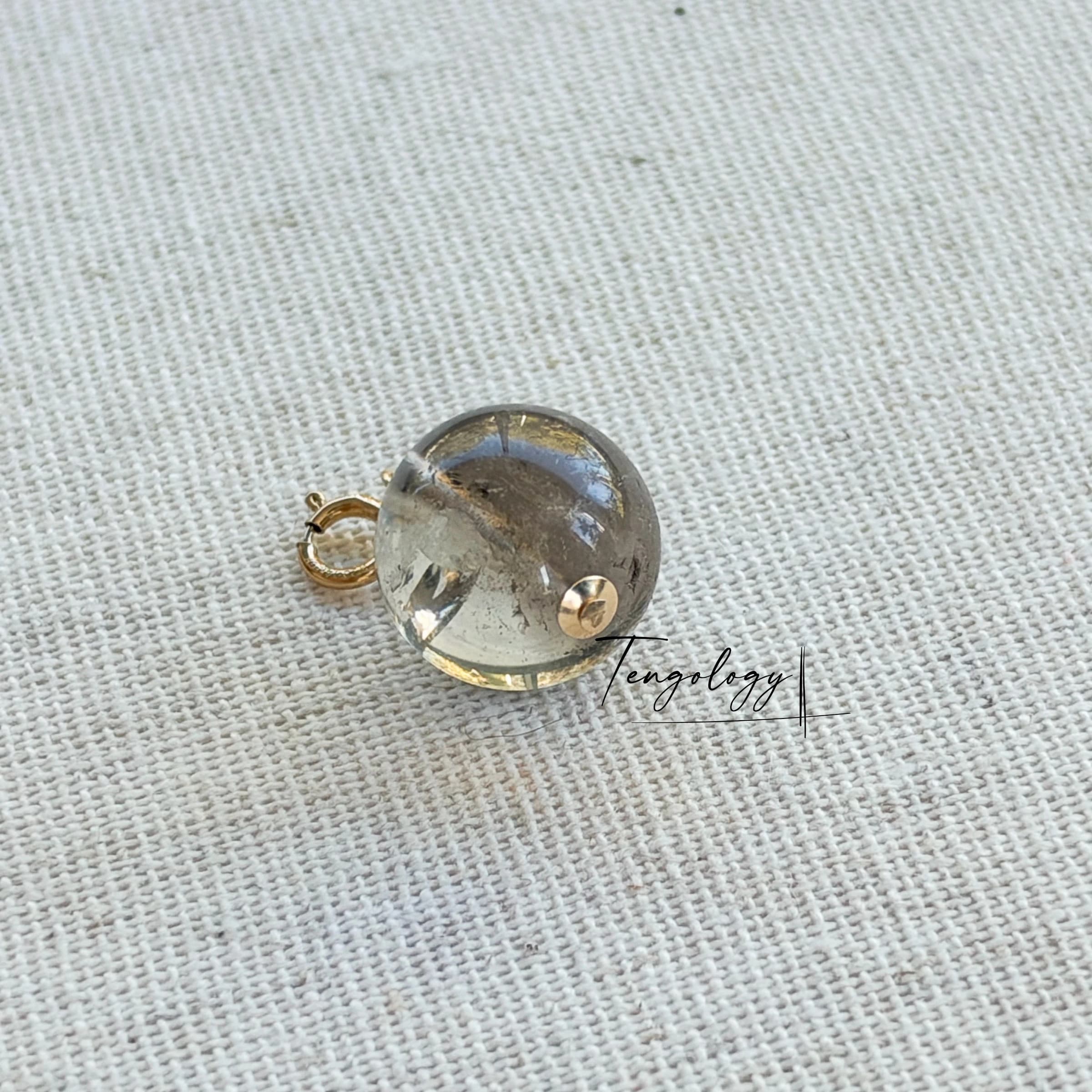 Planet — Smoky Quartz crystal charm