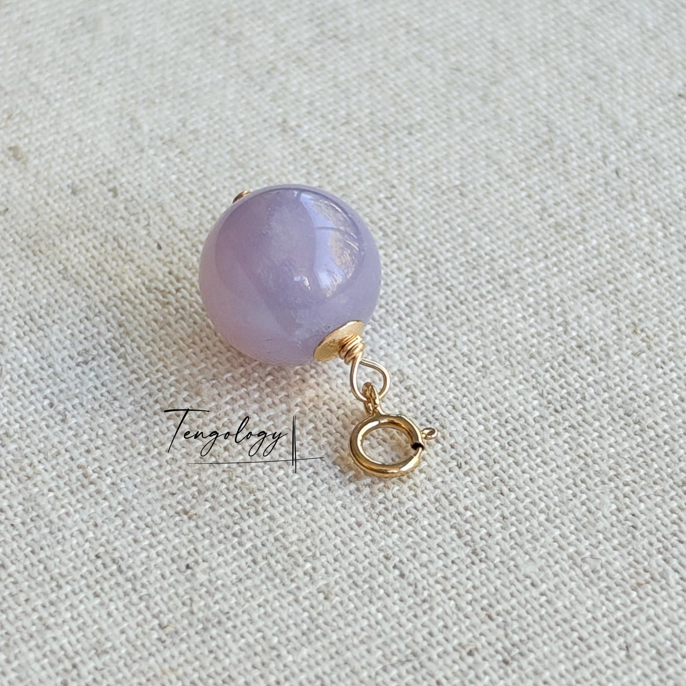 Planet — Lavender Quartz crystal charm