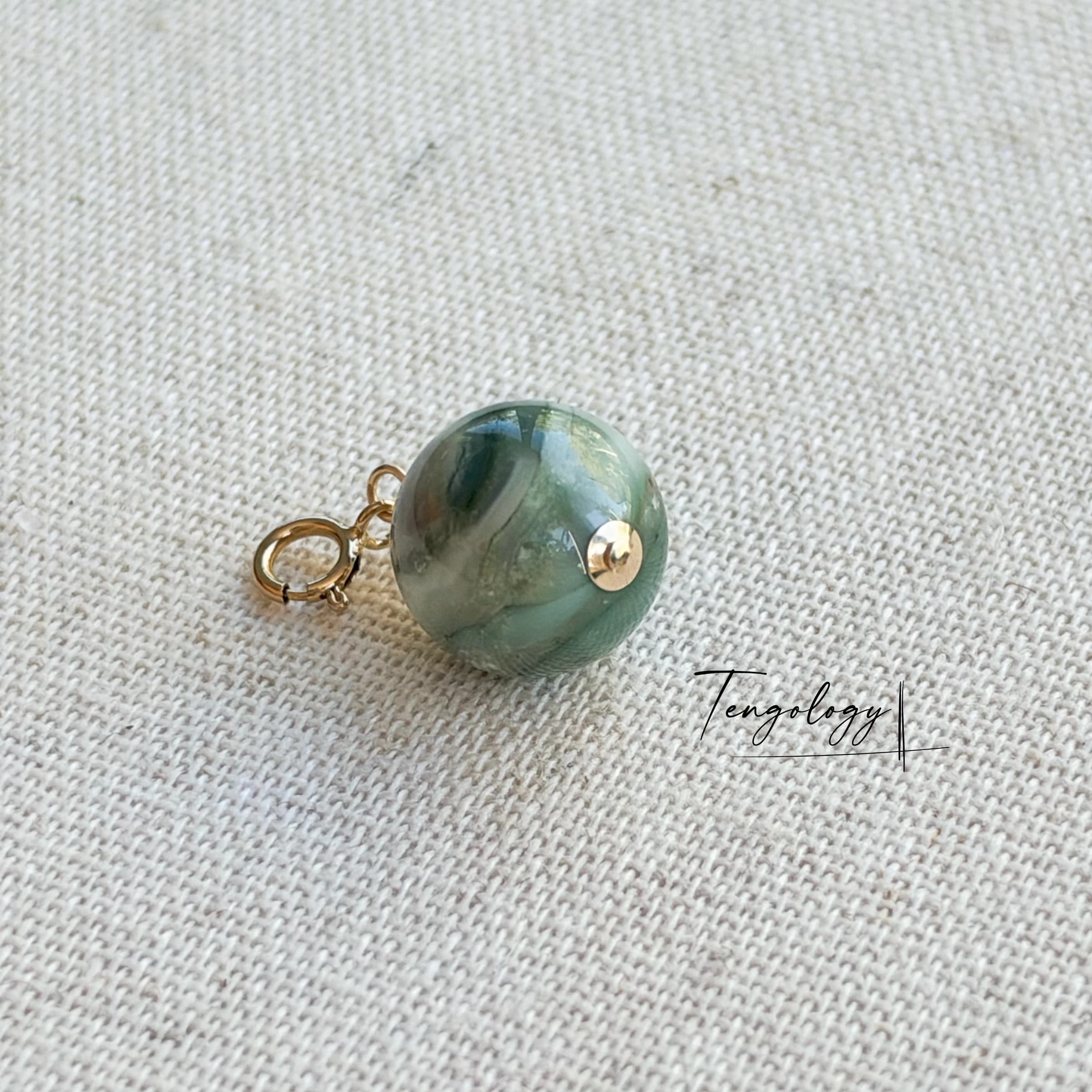 Planet — Earth Agate crystal charm