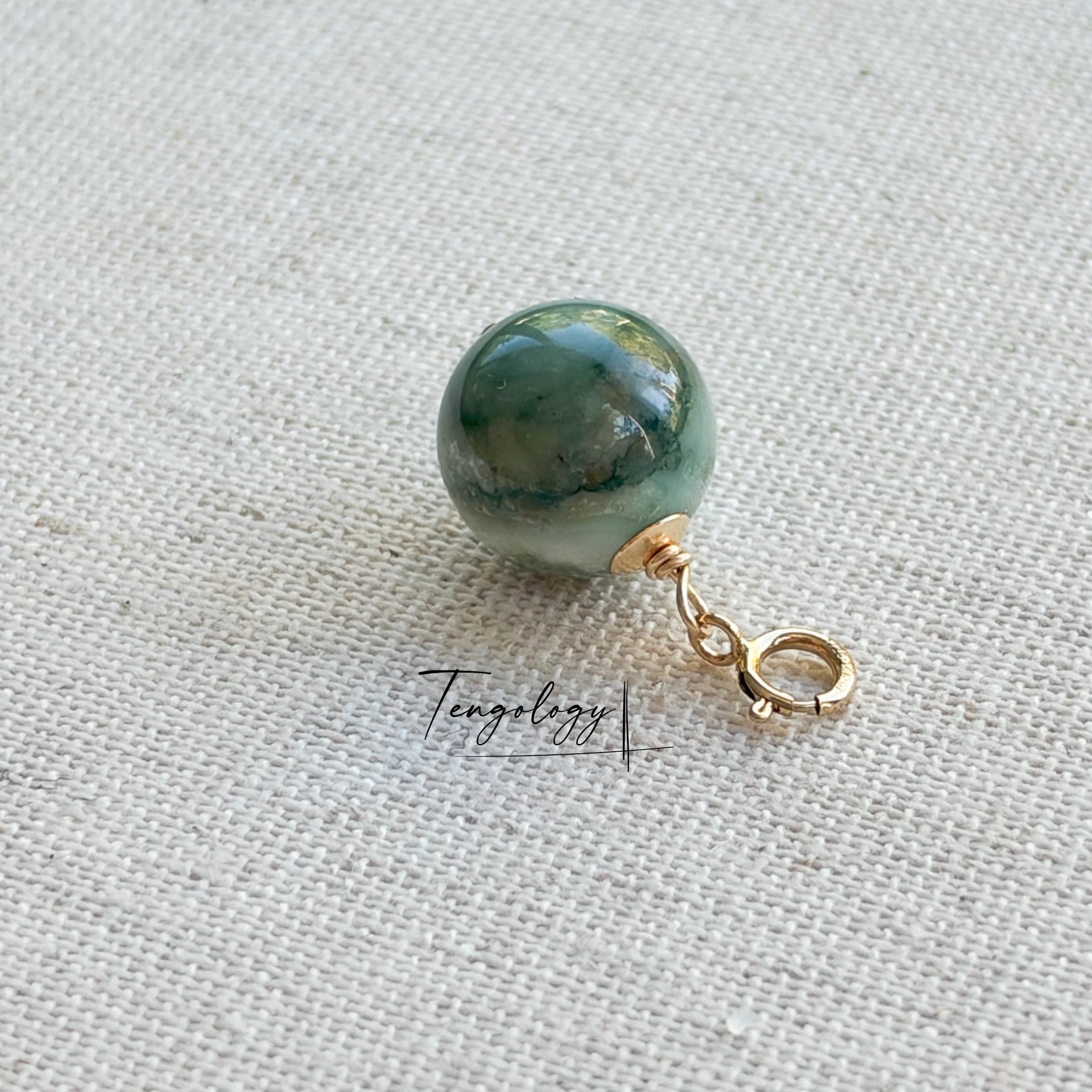 Planet — Earth Agate crystal charm