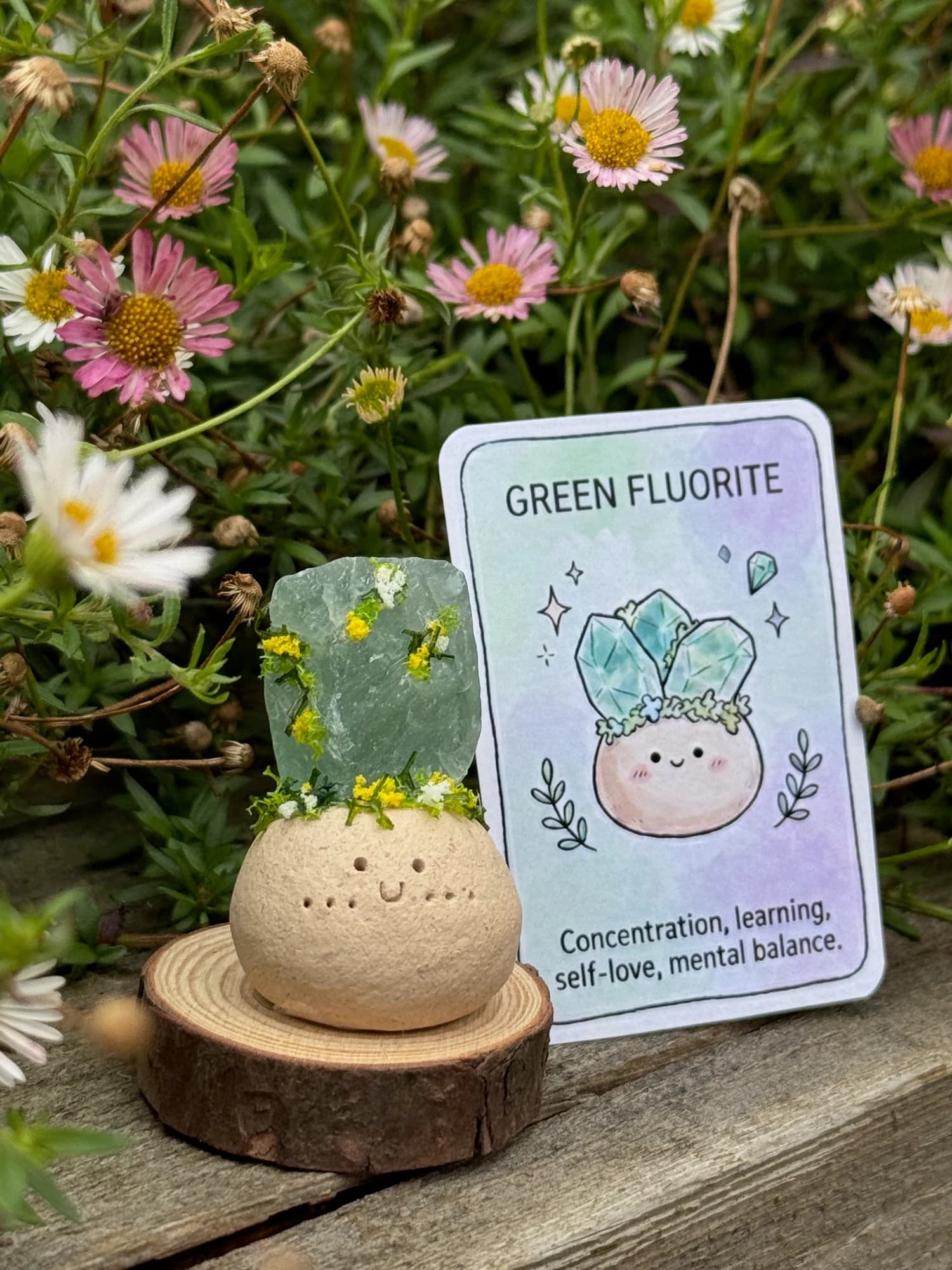 Mini Green Fluorite Crysprout