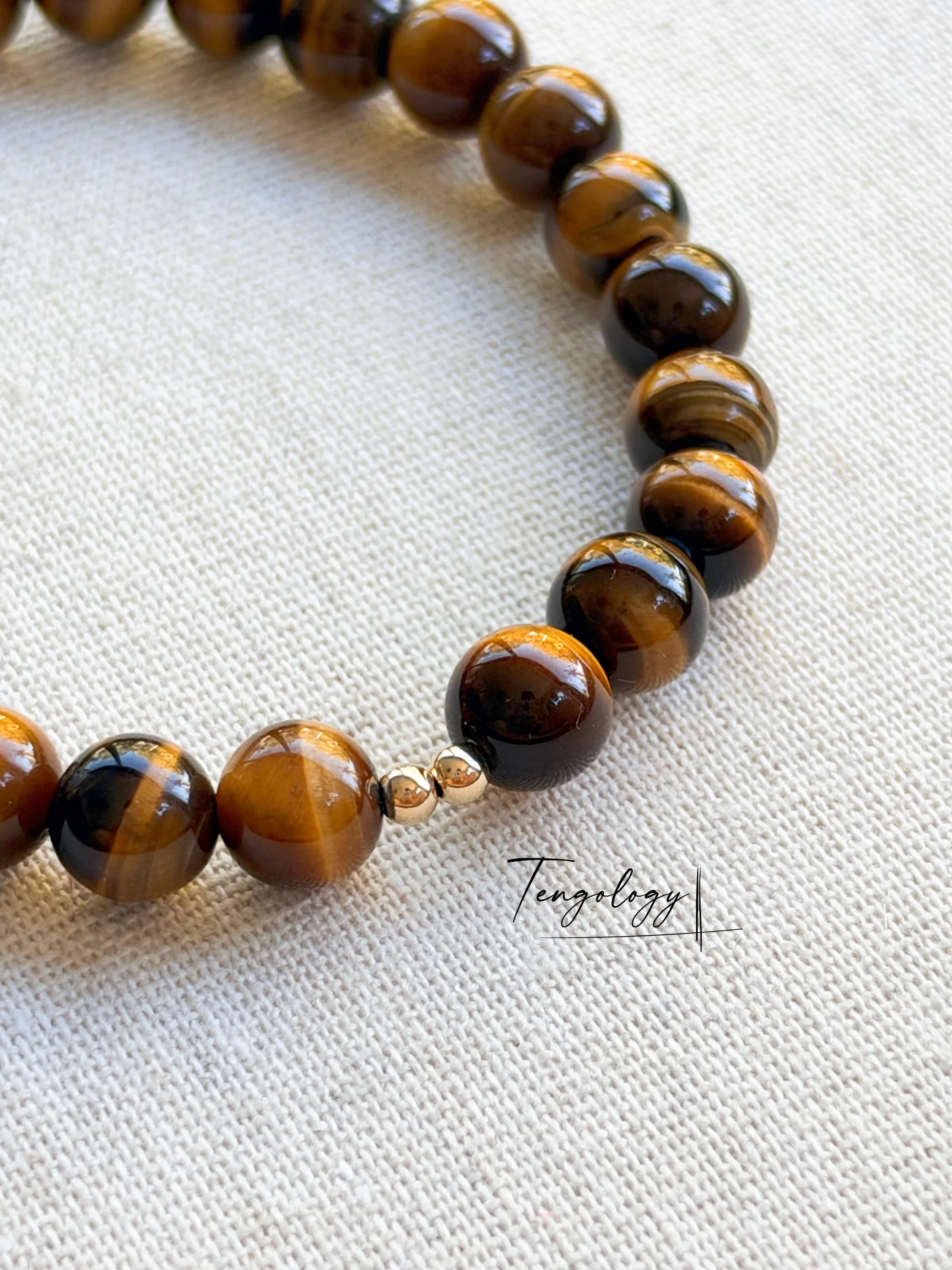 Orbit — Tiger’s Eye crystal bracelet