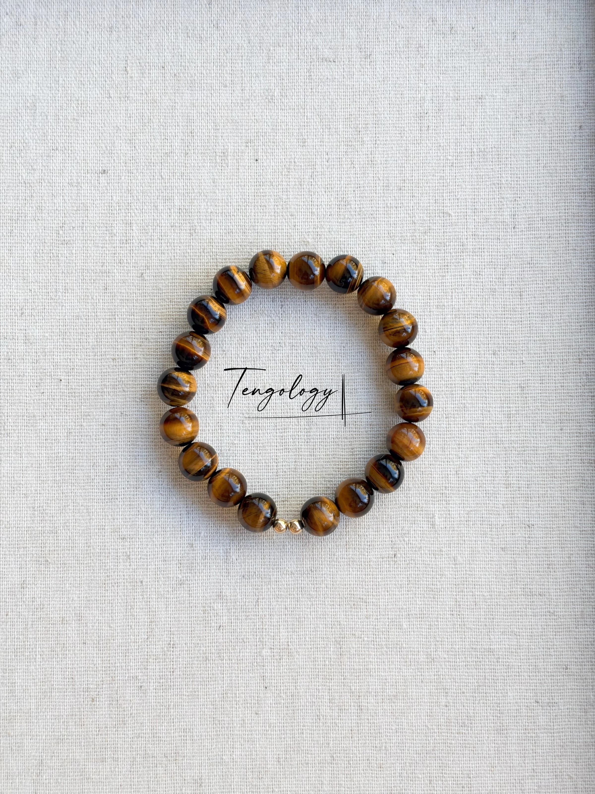 Orbit Grande — Tiger’s Eye crystal bracelet