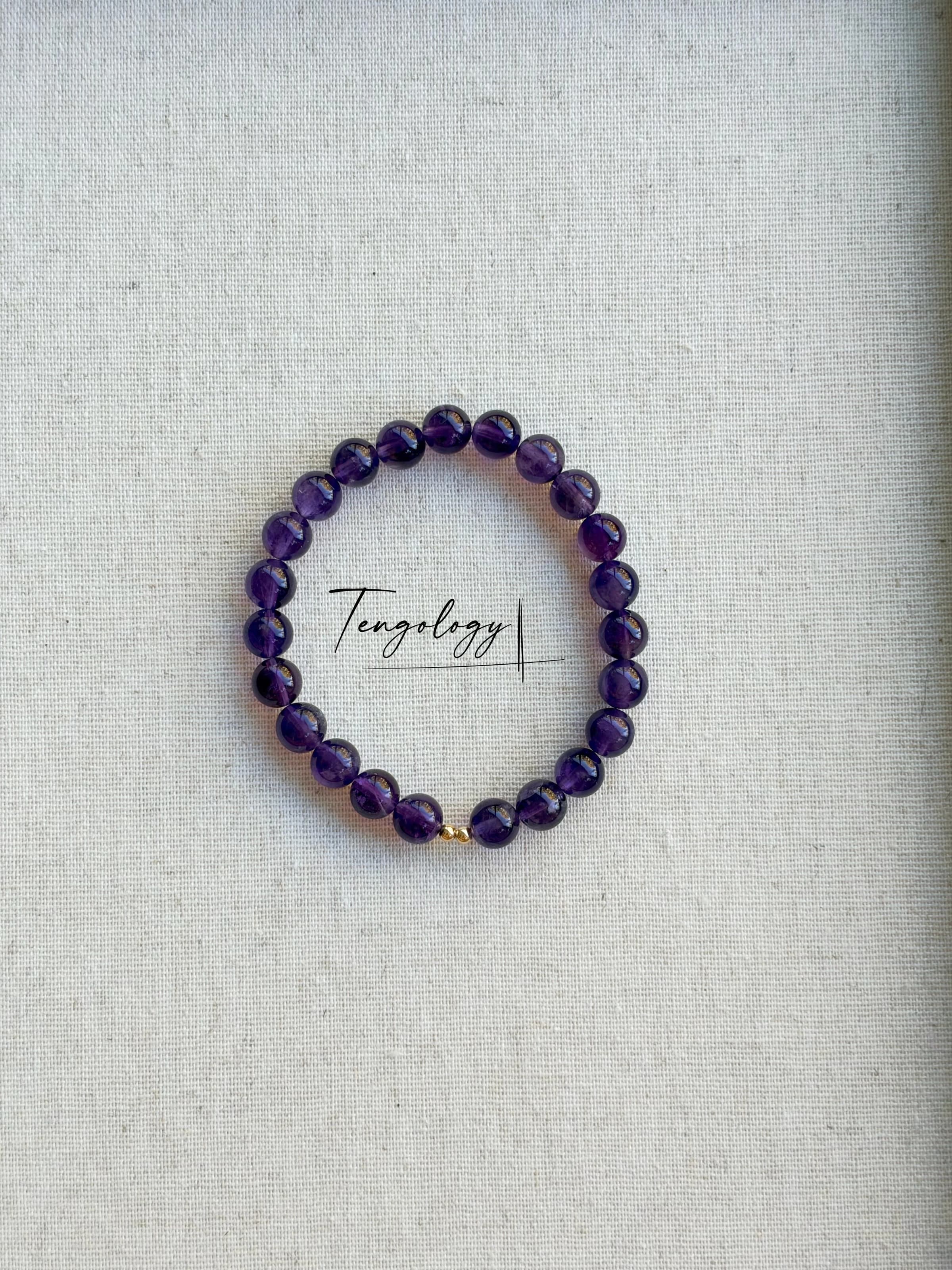 Orbit — Amethyst crystal bracelet