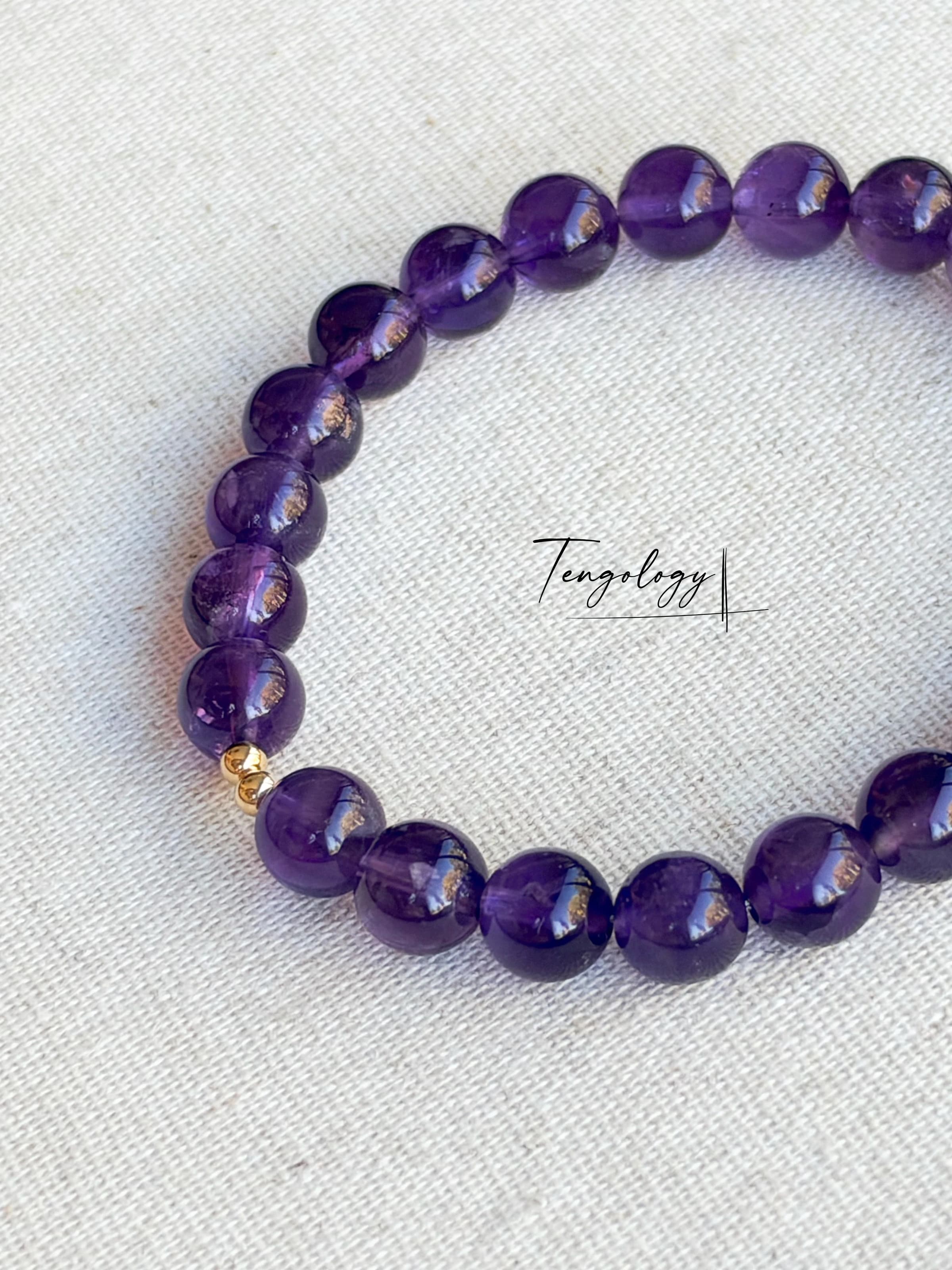 Orbit — Amethyst crystal bracelet