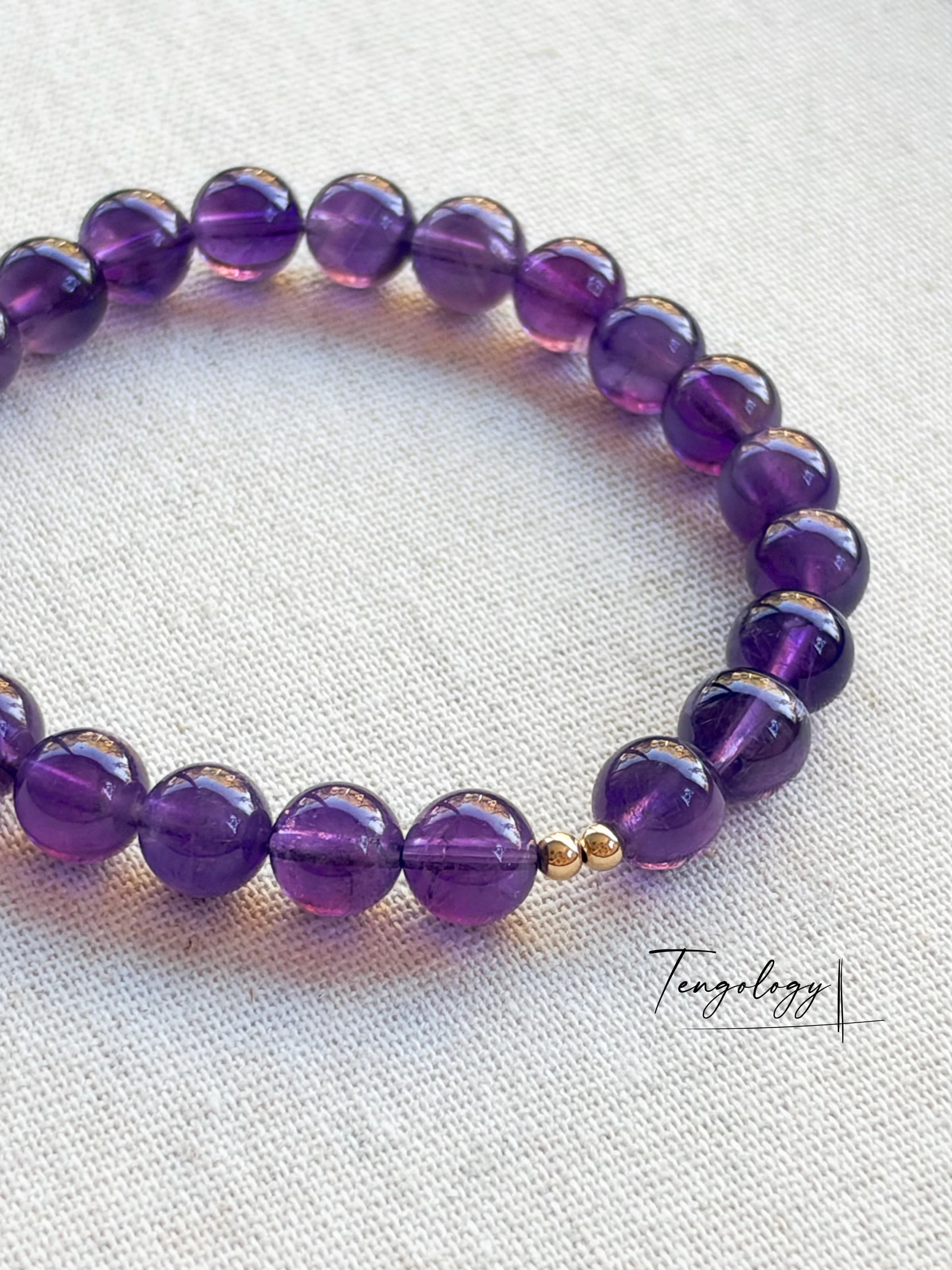Orbit — Amethyst crystal bracelet
