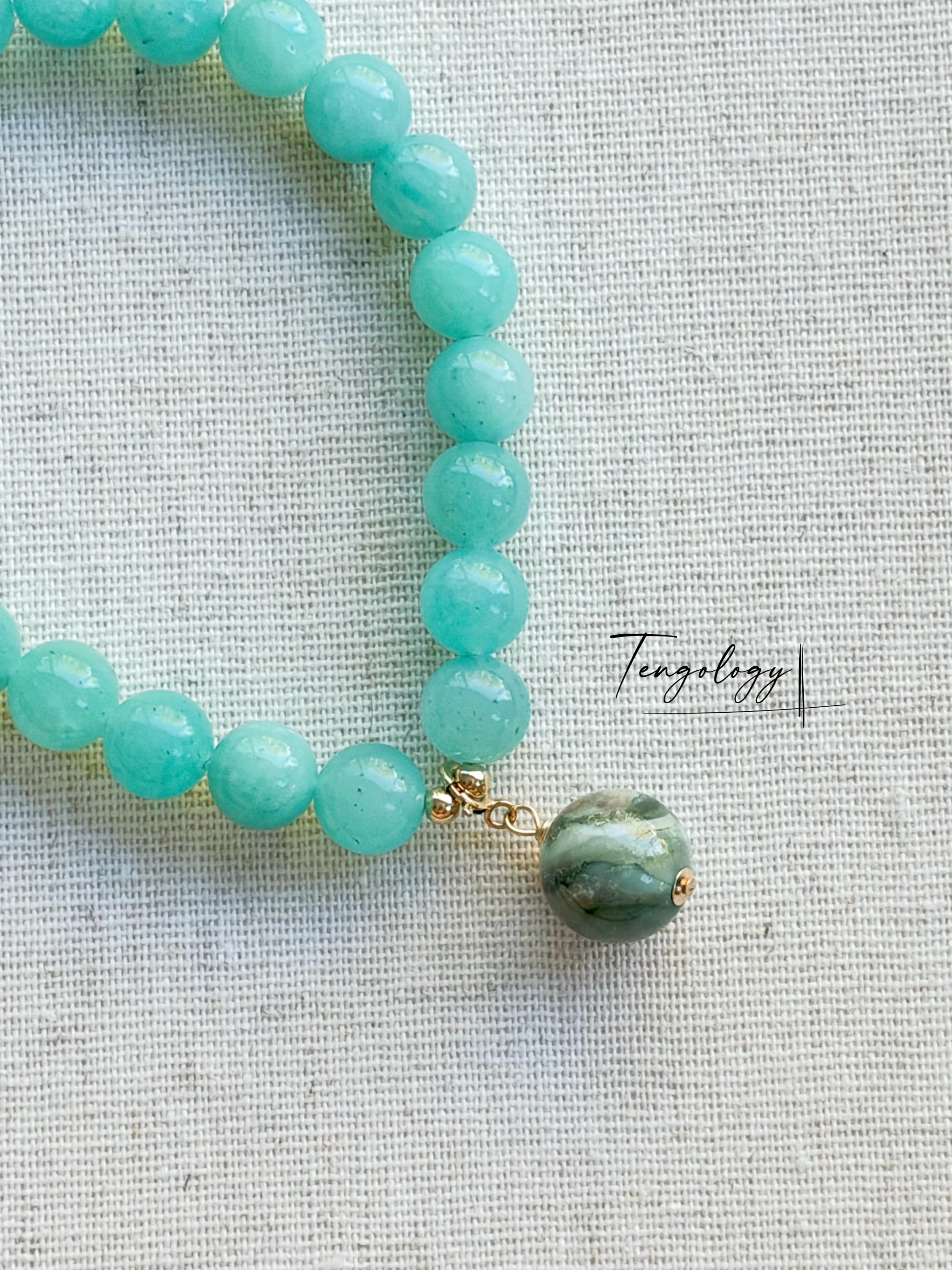 Pair with intention — Orbit — Amazonite pairing example. Bracelets and charms sold separately.