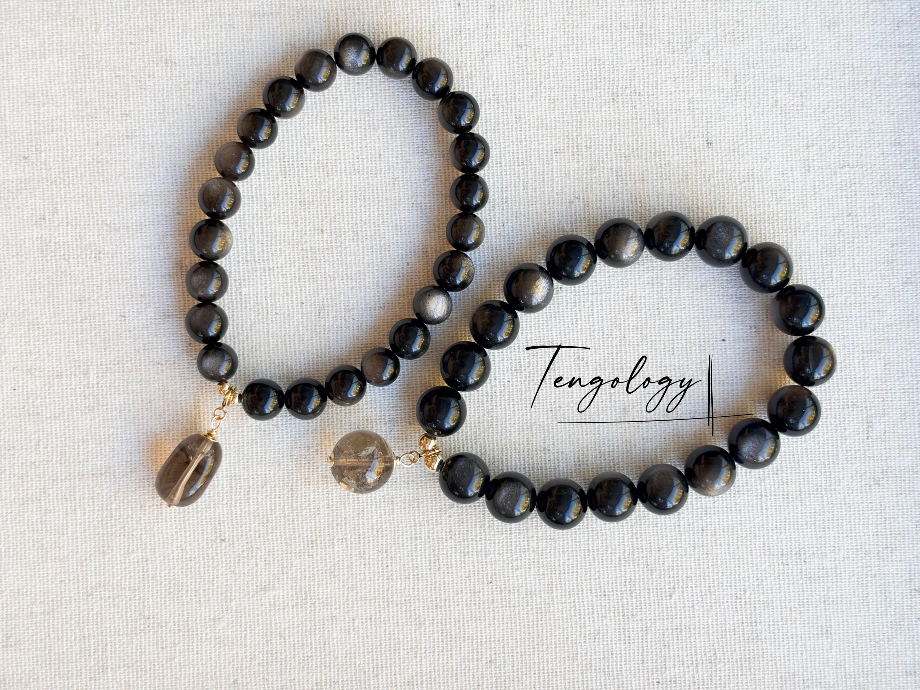 Pair with intention — Asteroid — Smoky Quartz pairing example. Bracelets and charms sold separately.