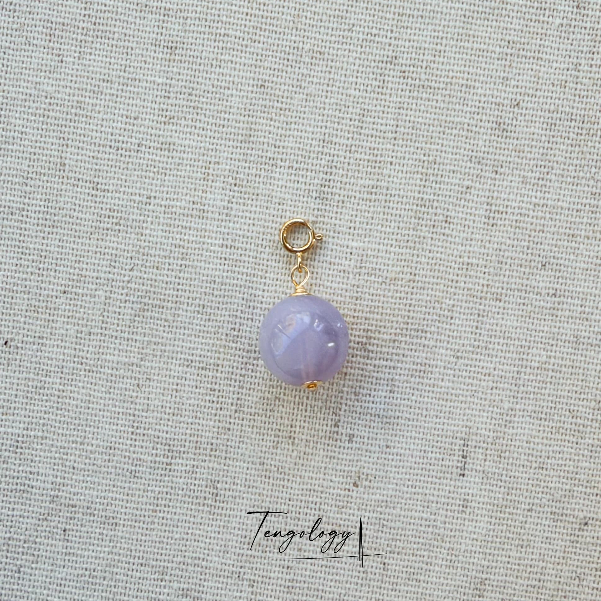 Planet — Lavender Quartz crystal charm