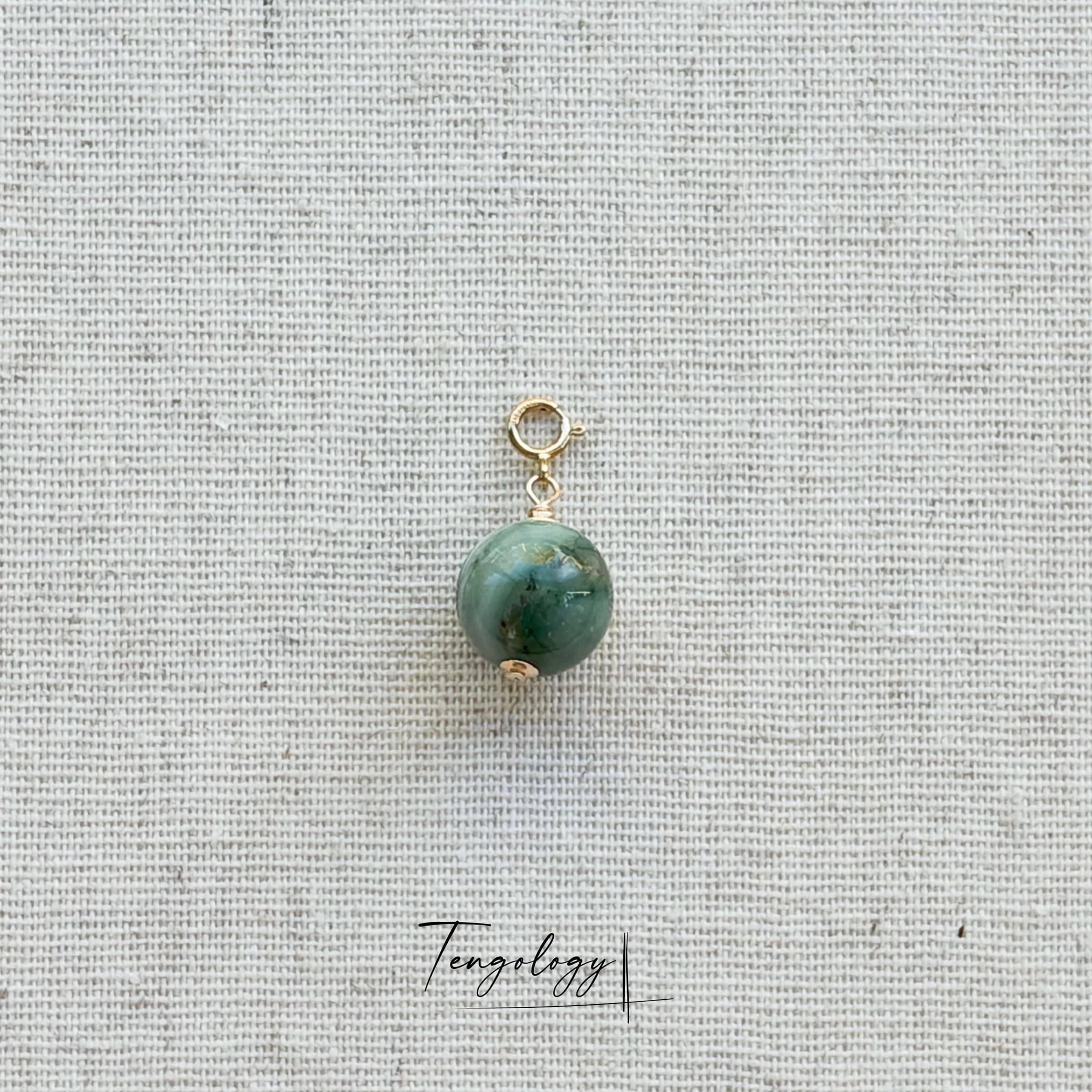Planet — Earth Agate crystal charm