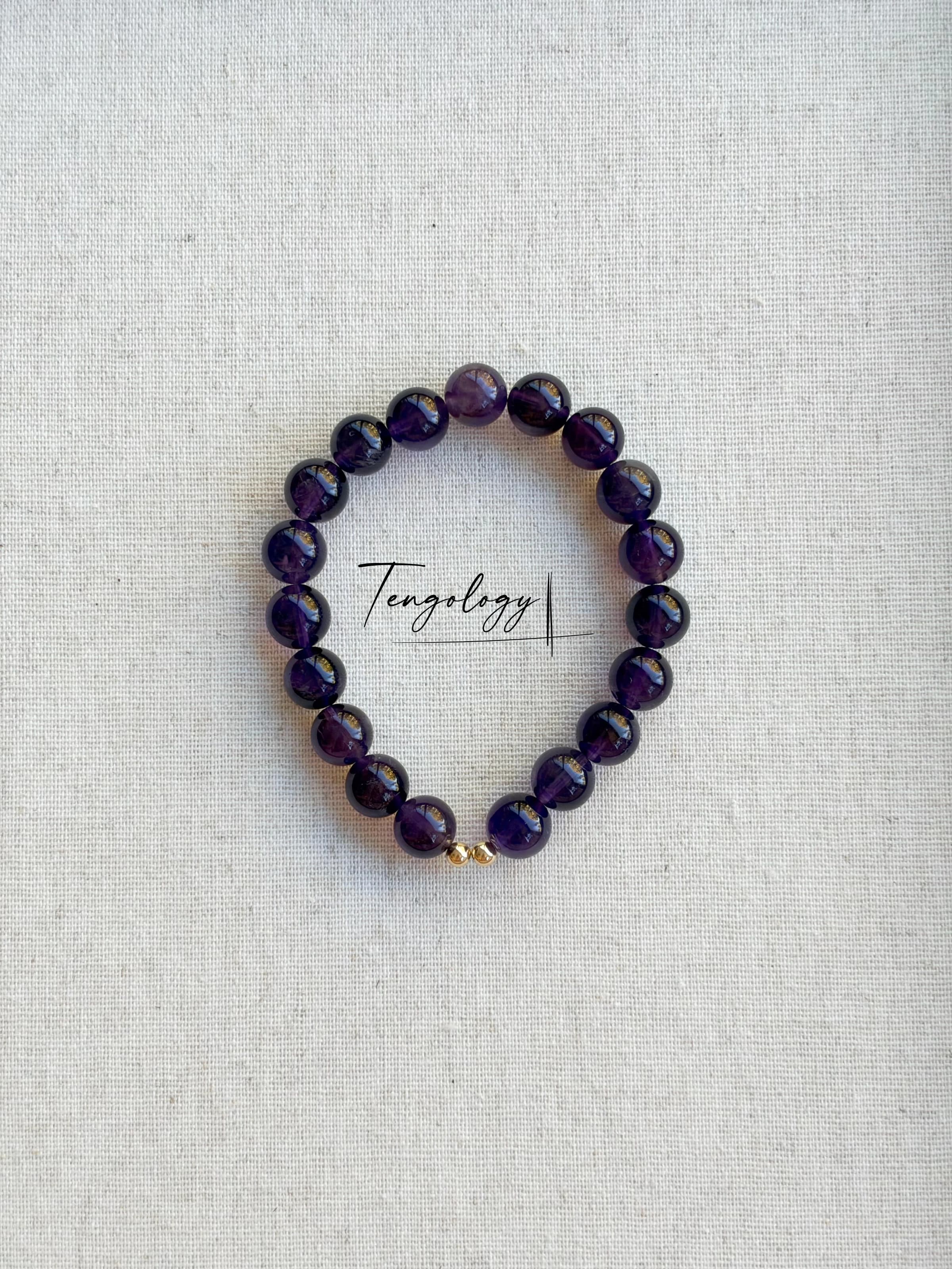 Orbit Grande — Amethyst crystal bracelet