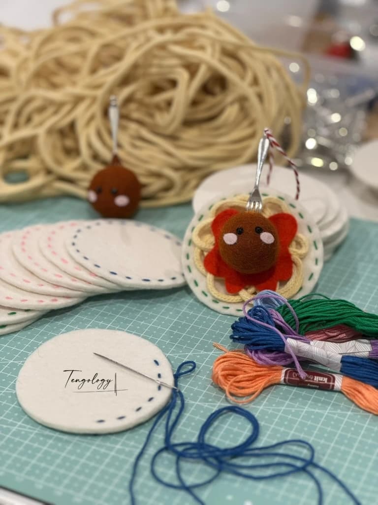 Stitching at the table