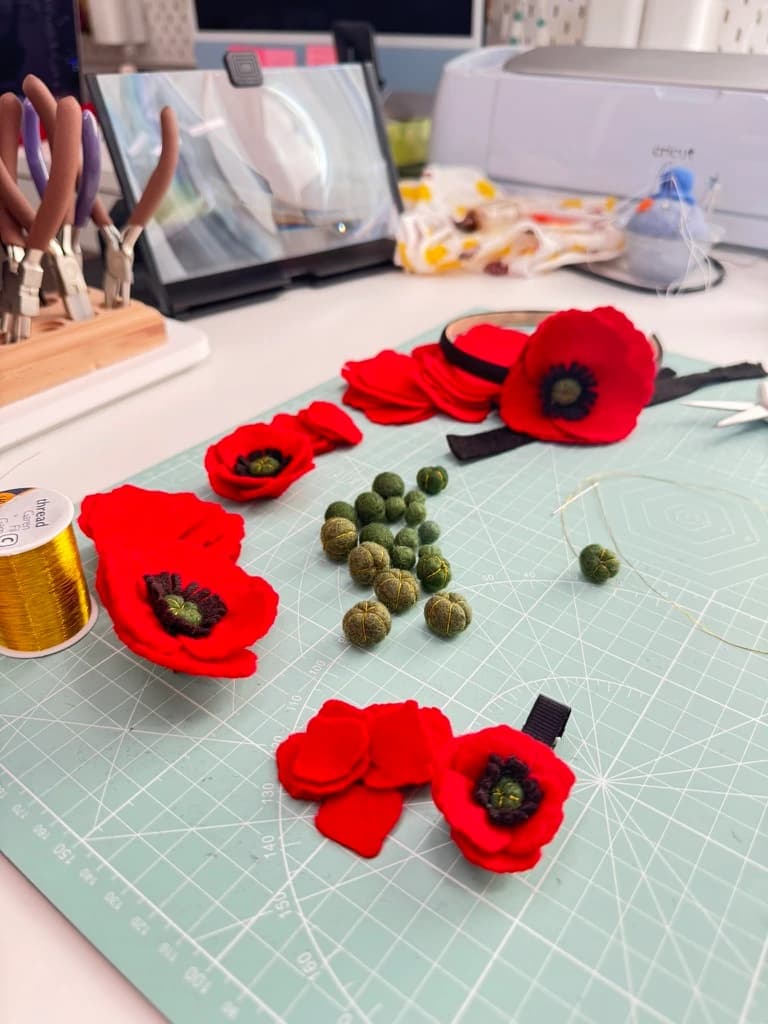 Poppies in progress